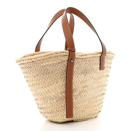Loewe Raffia Basket Tote Bag Natural Tan 3 of 10