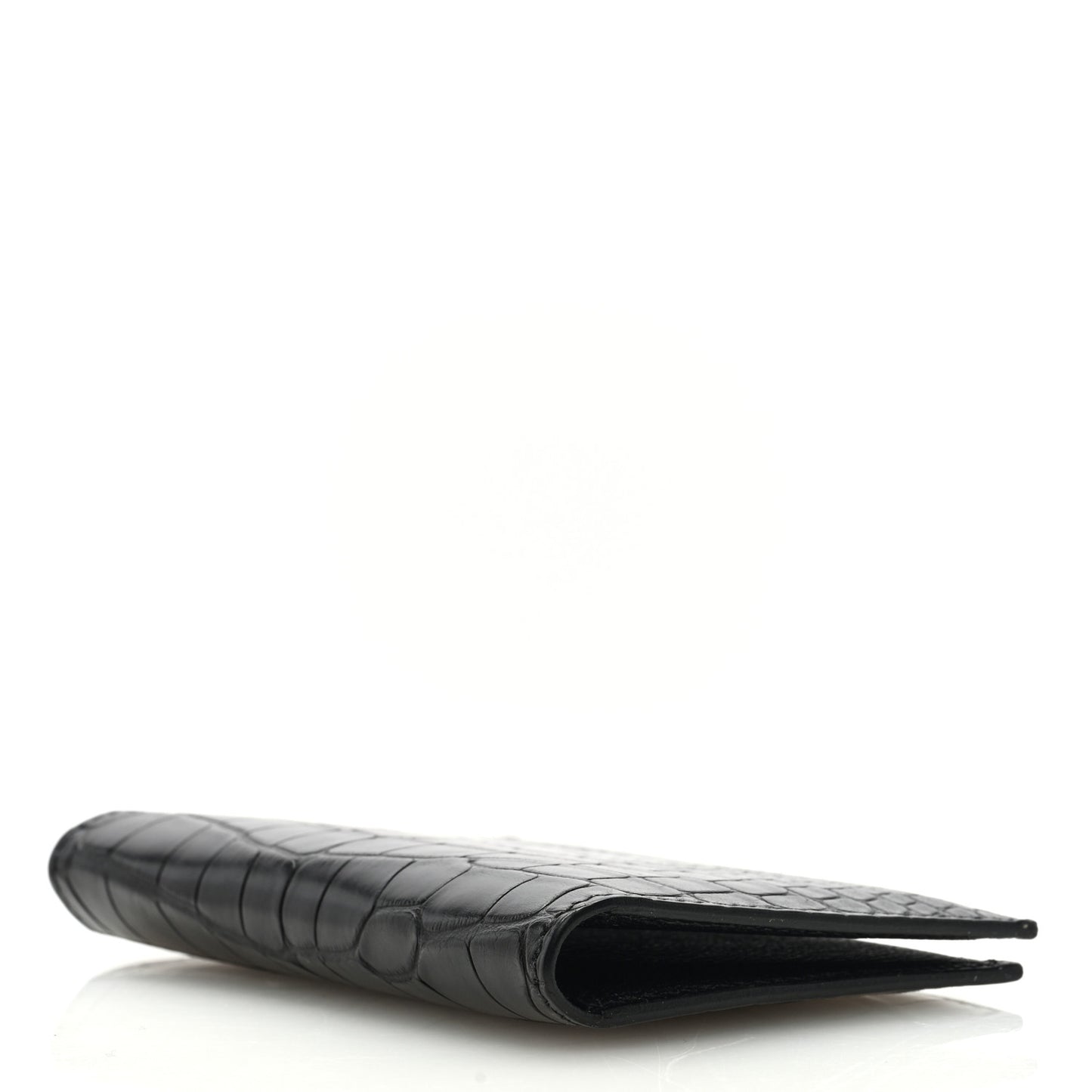 Matte Alligator MC2 Euclide Card Holder Black