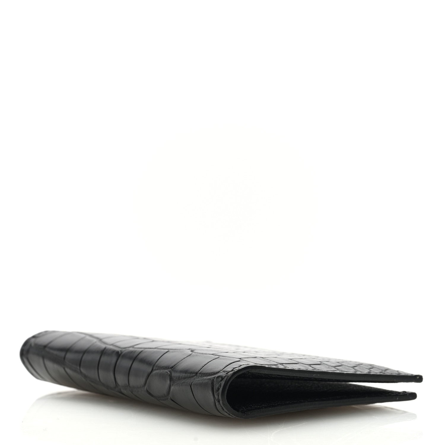 Hermes Matte Alligator MC2 Euclide Card Holder Black 4 of 6