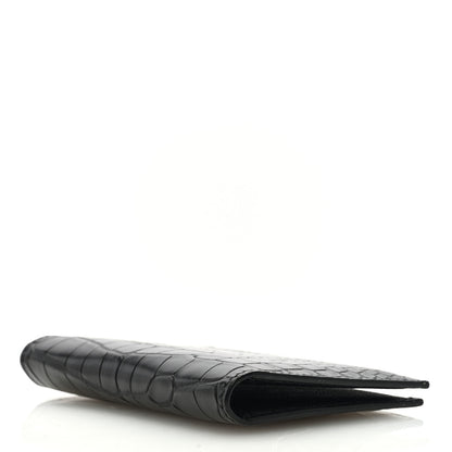 Hermes Matte Alligator MC2 Euclide Card Holder Black 4 of 6
