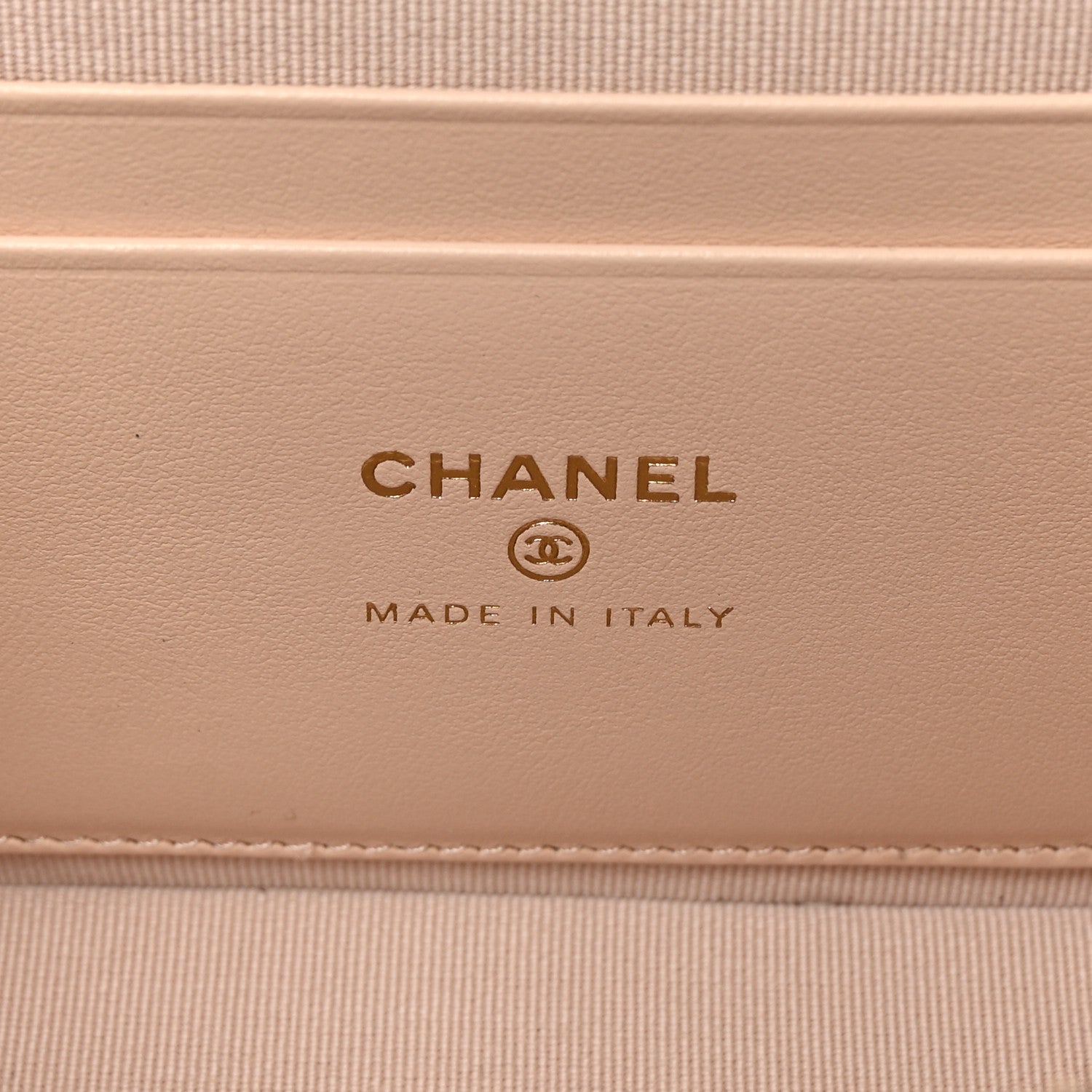 Chanel Caviar Quilted Top Handle Slim Vanity With Chain Beige 6 of 11