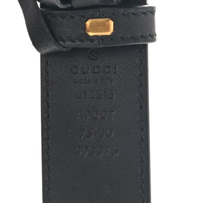 Gucci Calfskin Double G 30mm Belt 75 30 Black 3 of 4