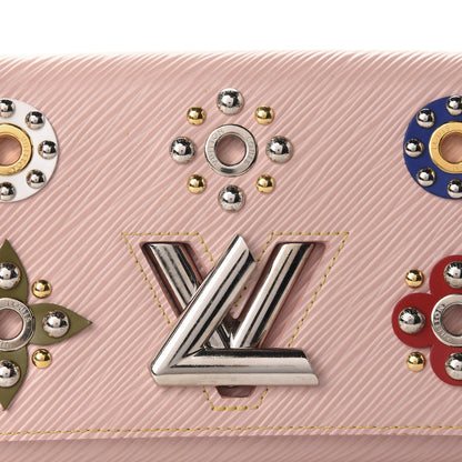 Louis Vuitton Epi Mechanical Flowers Twist Chain Wallet Rose Ballerine 15 of 16