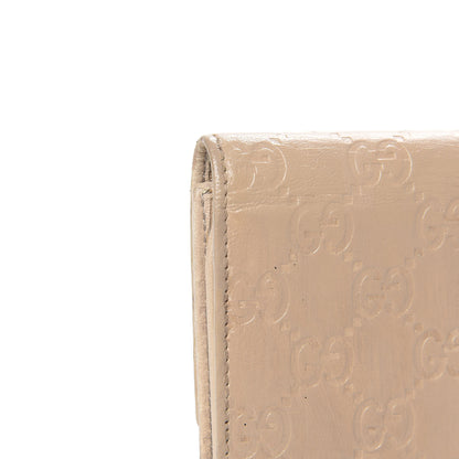 Gucci Patent Guccissima Joy Continental Snap Oranizer Wallet Beige 7 of 13