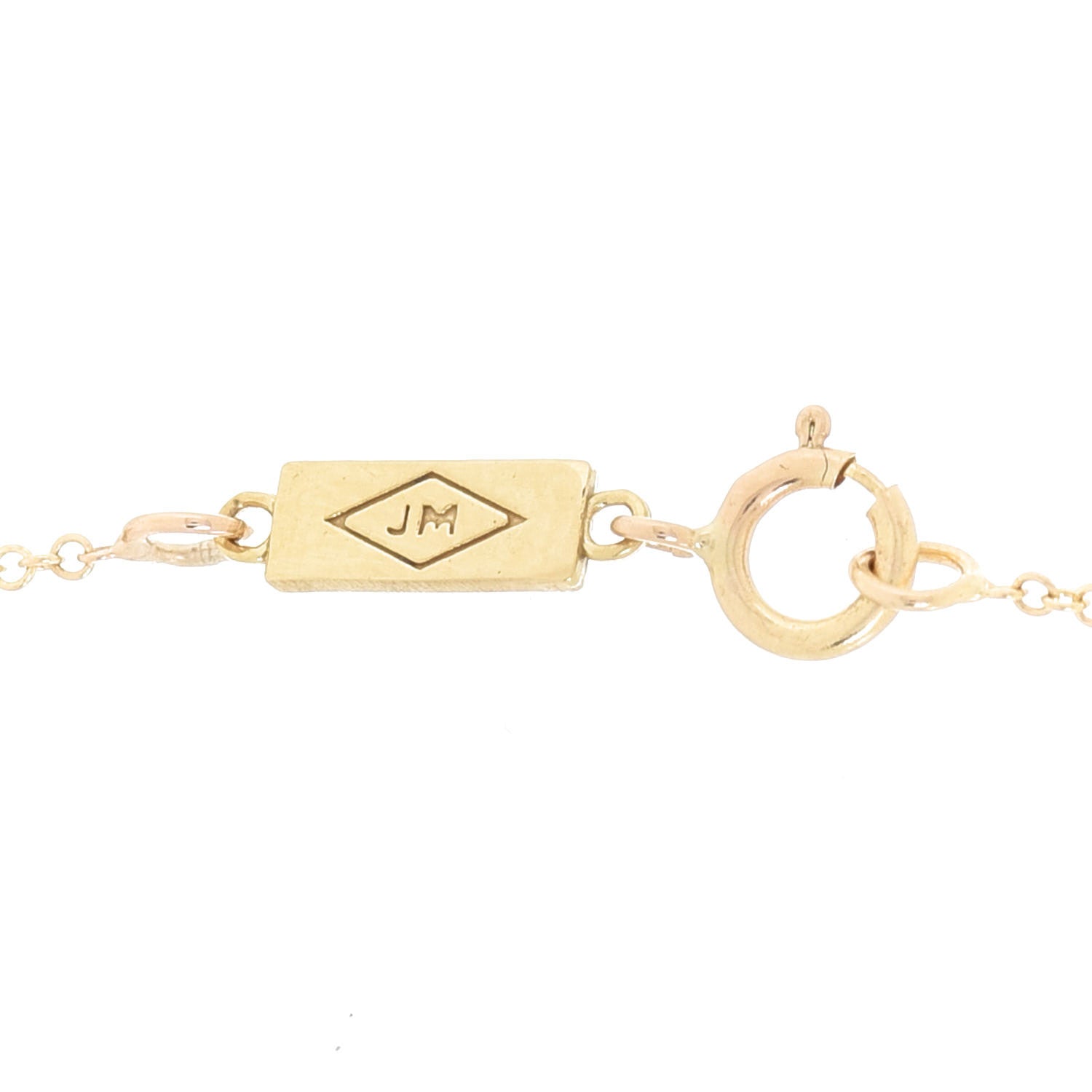 Jennifer Meyer 18K Yellow Gold Turquoise Open Heart Pendant Necklace 3 of 5