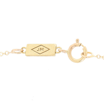 Jennifer Meyer 18K Yellow Gold Turquoise Open Heart Pendant Necklace 3 of 5