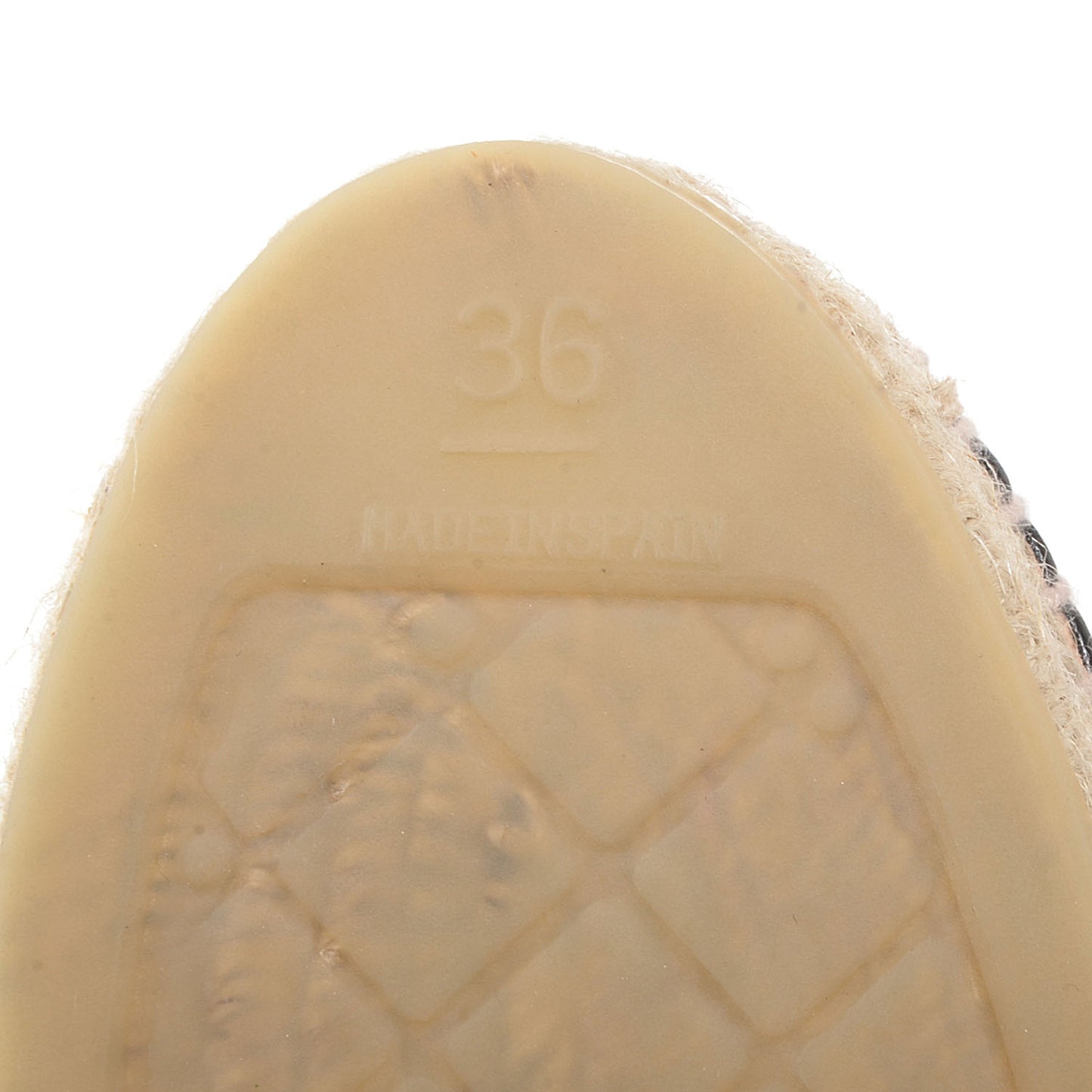 Lambskin CC Espadrilles 36 Black