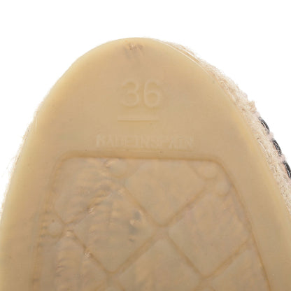 Chanel Lambskin CC Espadrilles 36 Black 6 of 8