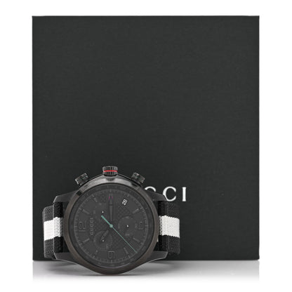 Gucci Stainless Steel Nylon 44mm G-Timeless Chronograph Quartz Watch Black 5 of 5