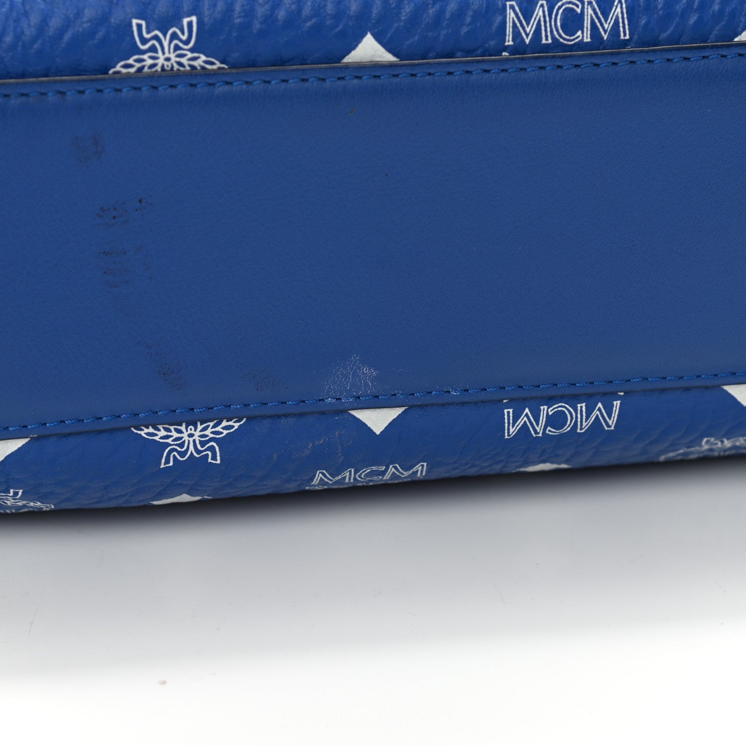MCM Visetos Surf The Web Small Crossbody Blue 11 of 11