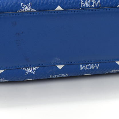 MCM Visetos Surf The Web Small Crossbody Blue 11 of 11