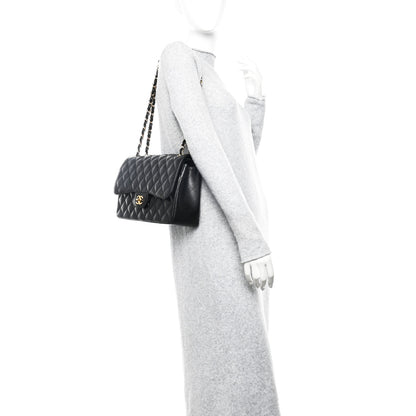 Chanel Caviar Quilted Jumbo Double Flap Black 2 of 11