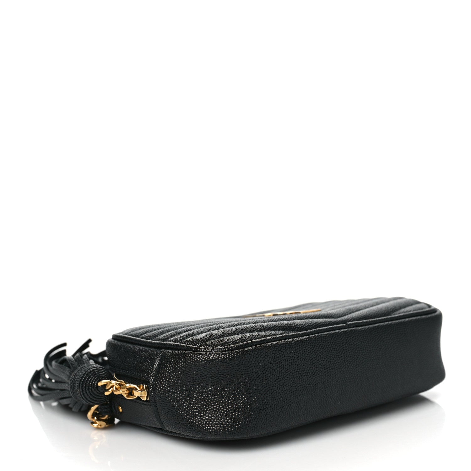 Saint Laurent Grain De Poudre Matelasse Monogram Mini Lou Camera Bag Black 5 of 10