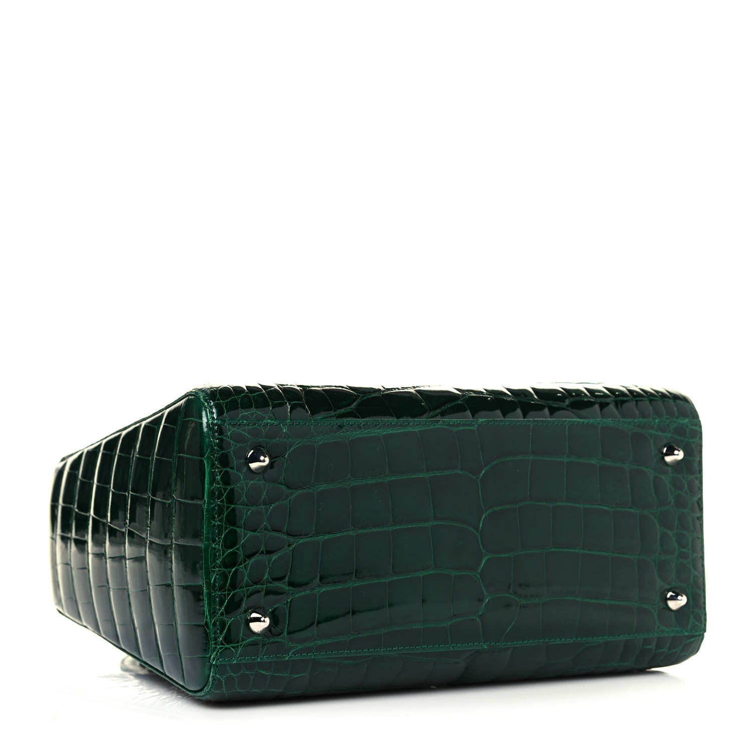 Christian Dior Alligator Medium Lady Dior Dark Green 3 of 12