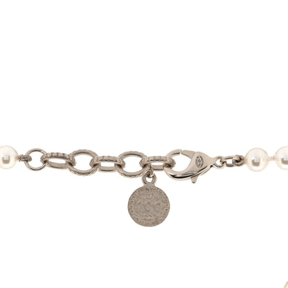 Chanel Pearl CC 100th Anniversary Necklace Light Gold 3 of 4