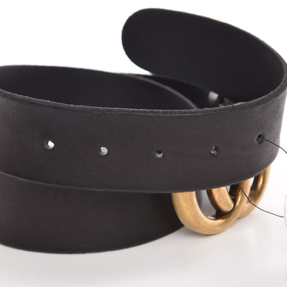 Gucci Faded Calfskin Double G 40mm Belt 85 34 Black 4 of 7