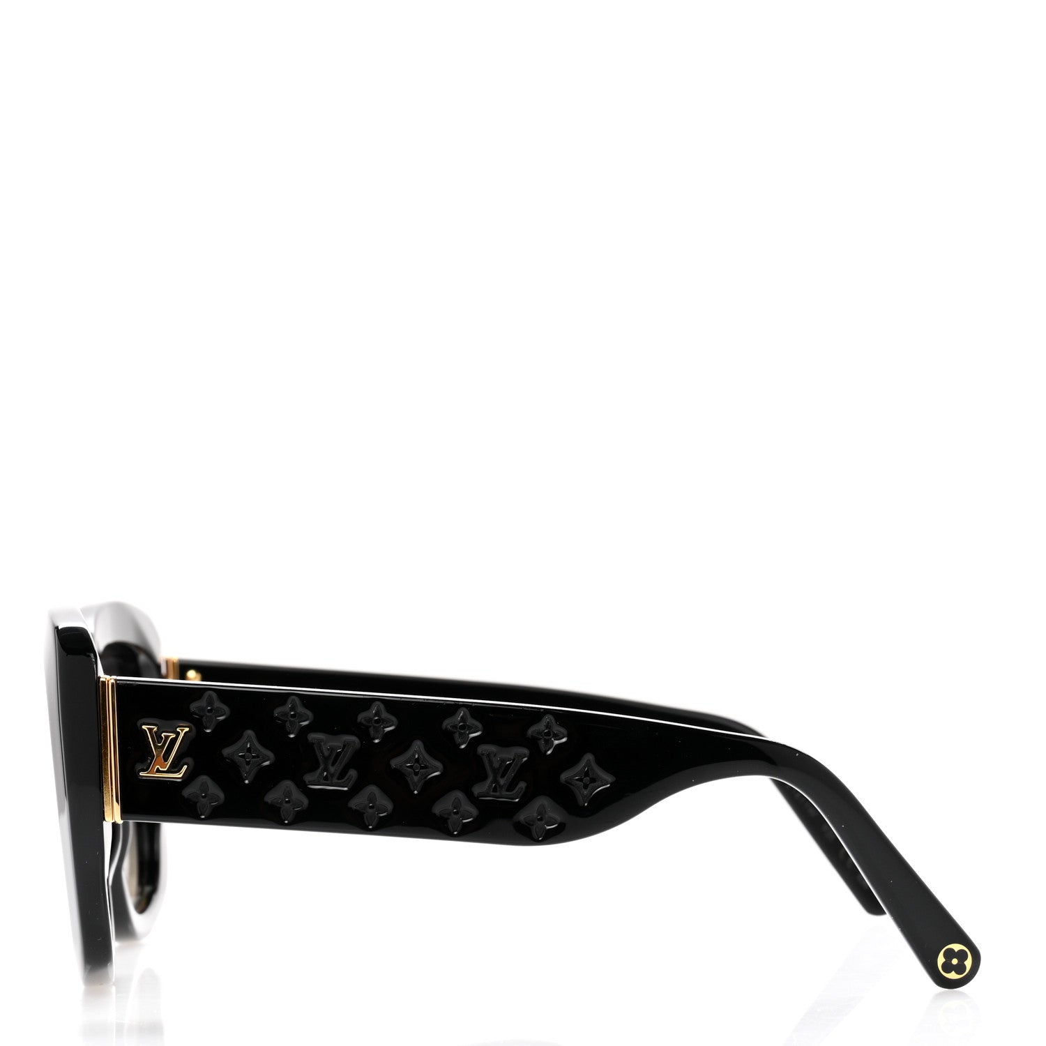 Louis Vuitton Square LV Empreinte Square Sunglasses Z1611W Black 3 of 6