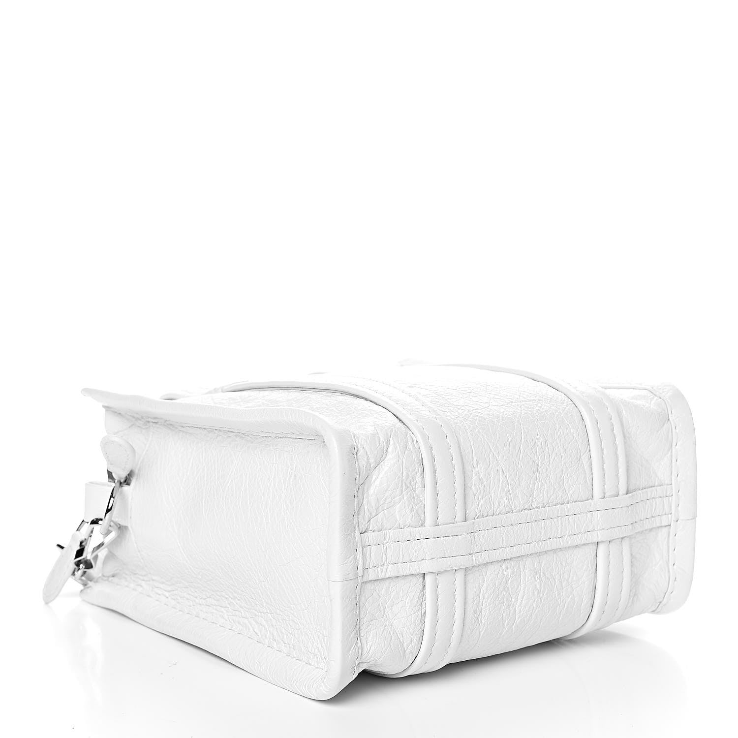 Balenciaga Agneau XXS Bazar Shopper Tote White 4 of 8