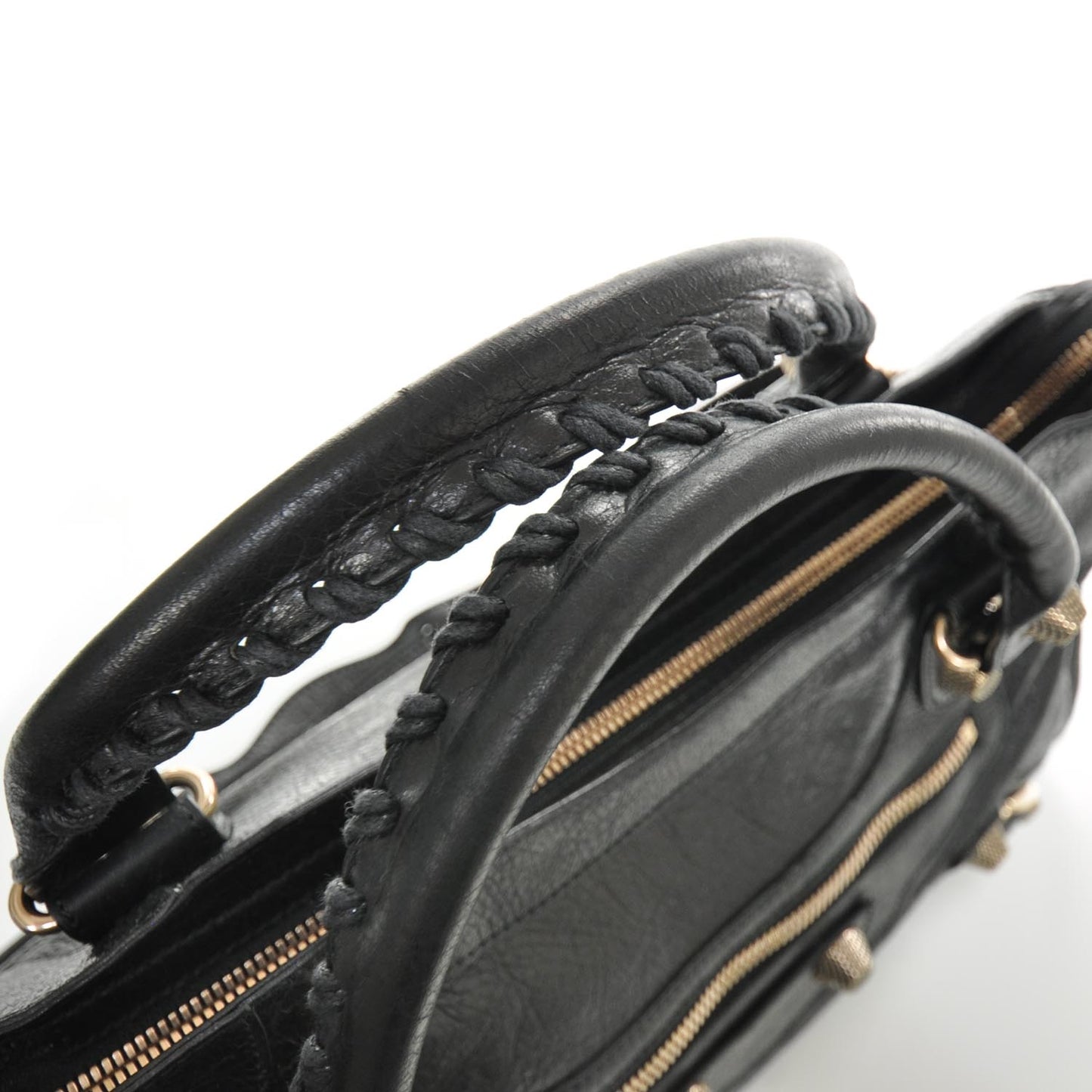 Agneau Rose Gold Hardware Giant City Black