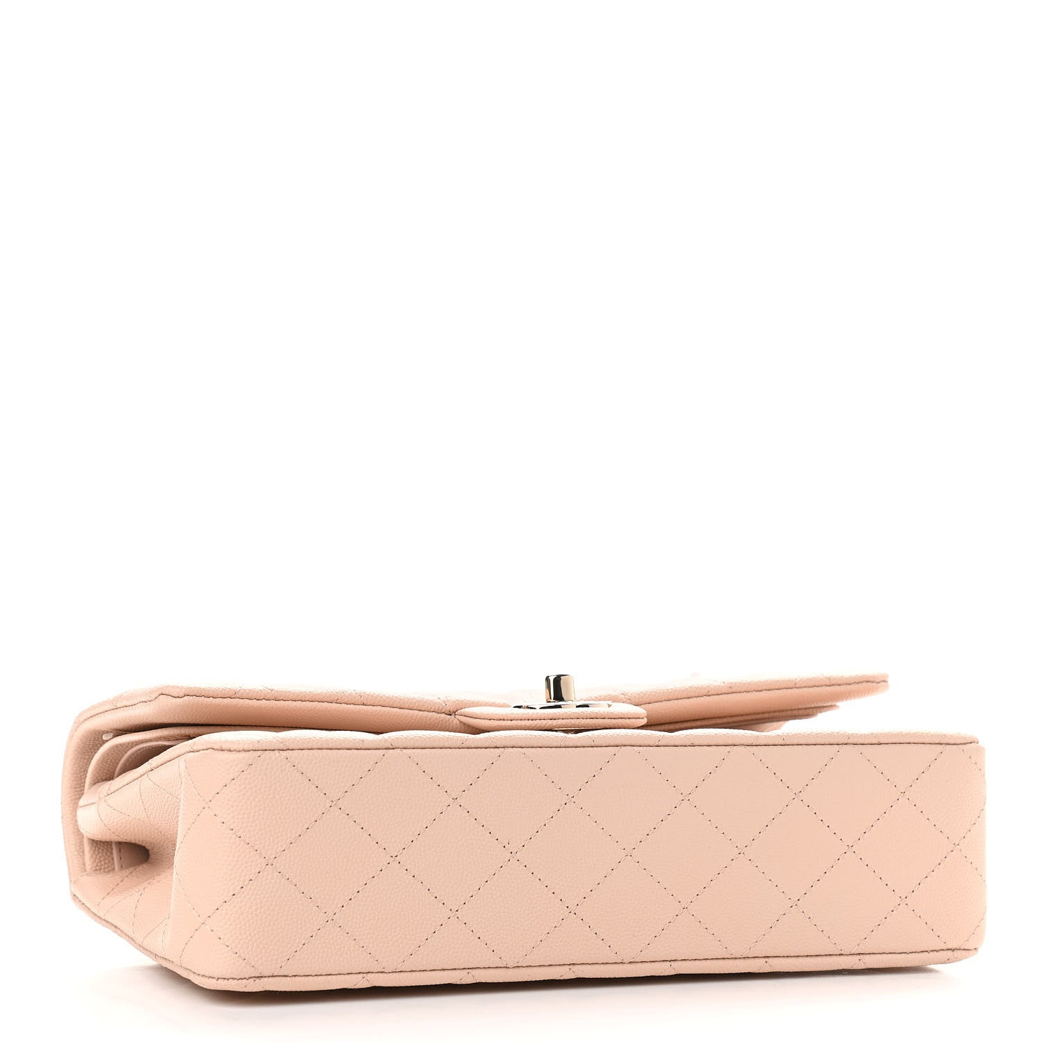 Chanel Caviar Quilted Medium Double Flap Light Beige 4 of 11