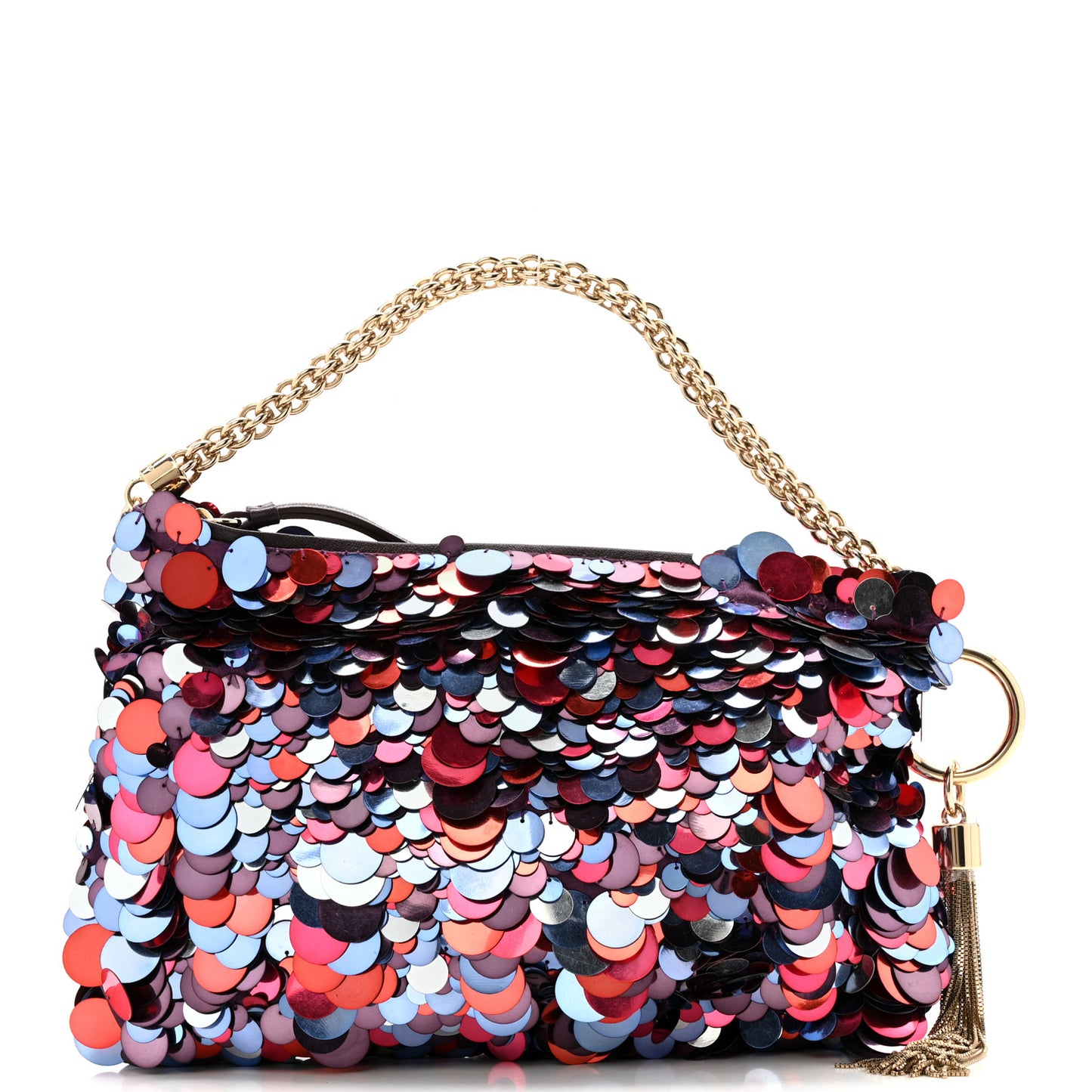Maxi Sequin Embroidery Callie Bag Raspberry Mix