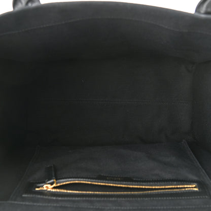 Versace Canvas Suppler Calfskin Cabas GV Signature Tote Black 6 of 10