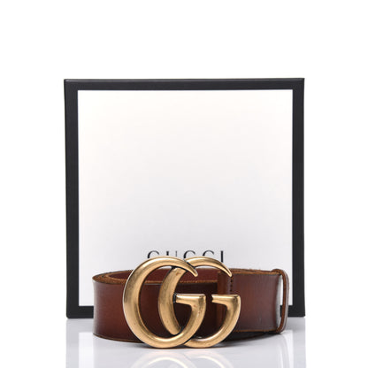 Gucci Faded Calfskin Double G 40mm Belt 95 38 Cuir 12 of 12