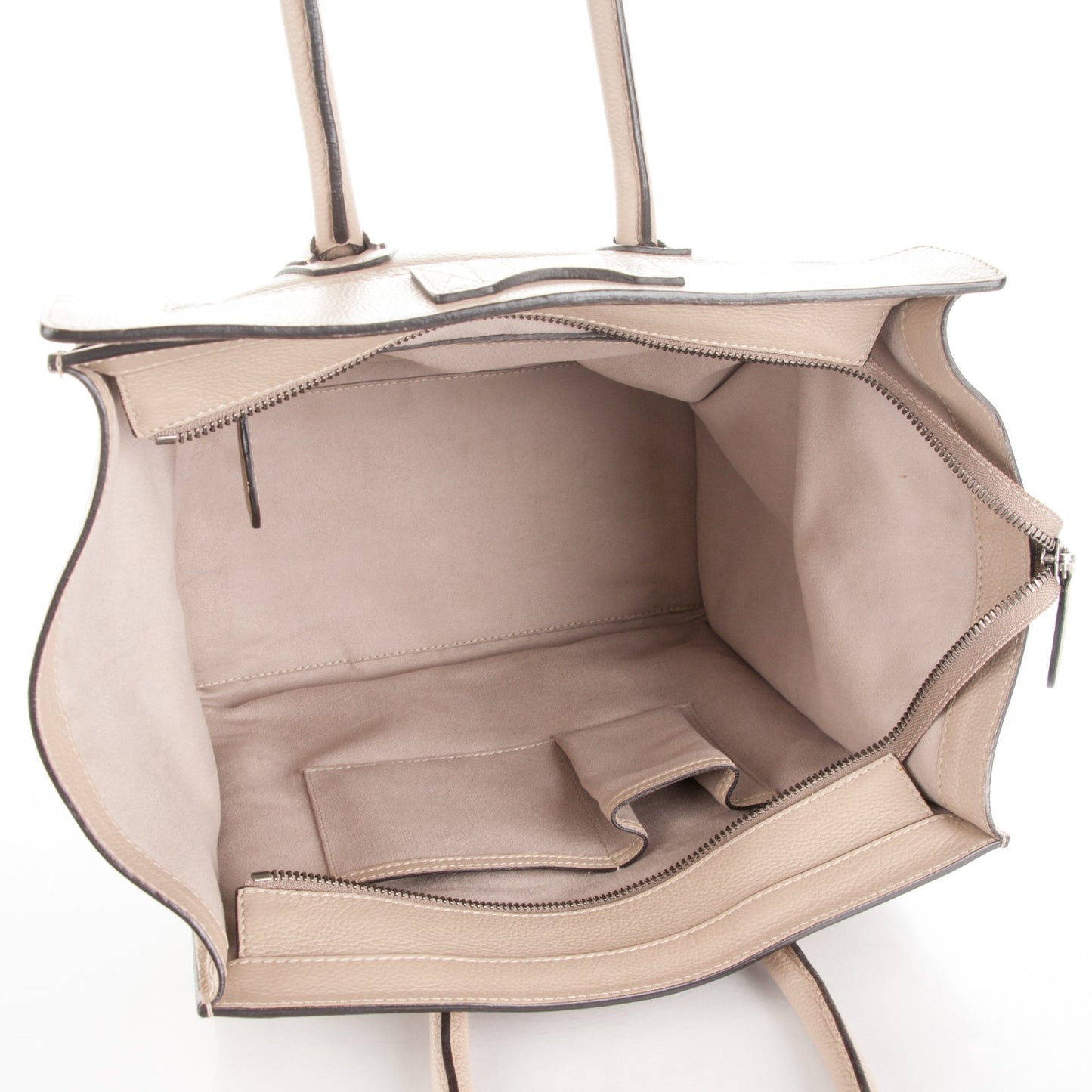 Drummed Calfskin Mini Luggage Dune