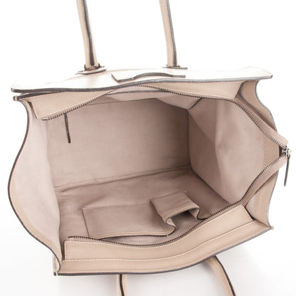 Celine Drummed Calfskin Mini Luggage Dune 5 of 9