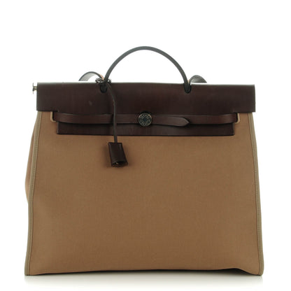 Hermes Toile Vache Hunter Herbag Zip 39 MM Etoupe Ebene 1 of 12