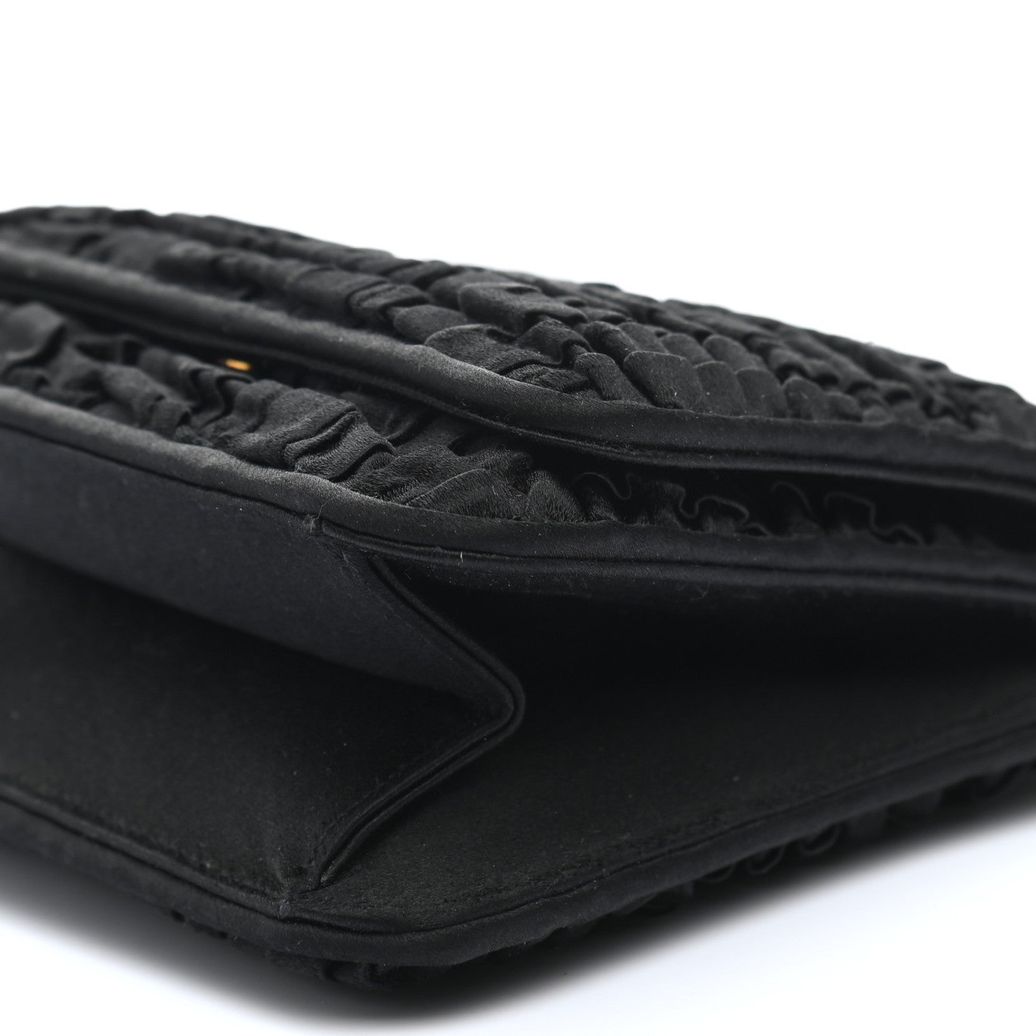 Judith Leiber Swarovski Crystal Satin Evening Bag Black 7 of 7