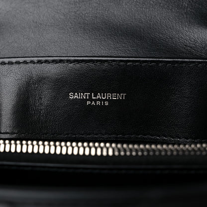 Saint Laurent Calfskin Y Quilted Monogram Small Loulou Chain Satchel Black 6 of 10