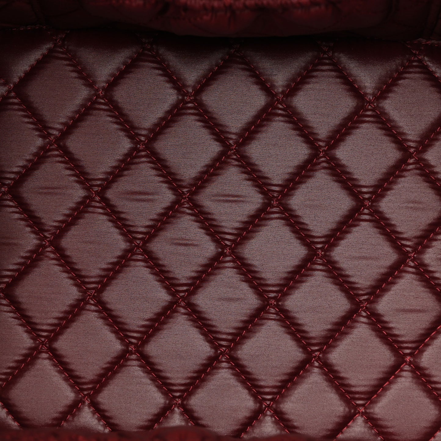 Lambskin Quilted Large Vanity Pouch Black