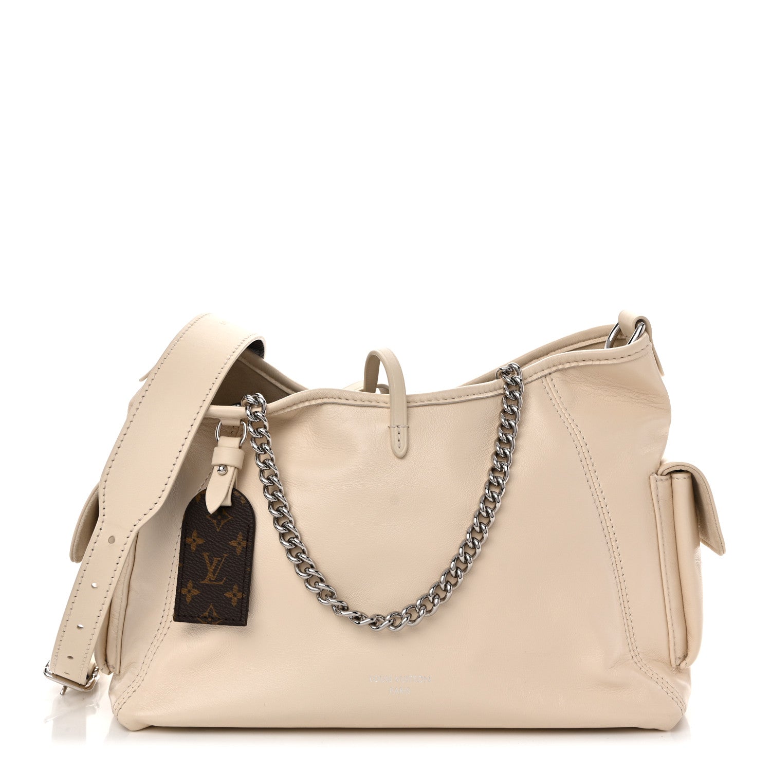 Louis Vuitton Lambskin CarryAll Cargo Vibe PM Vanille 1 of 10