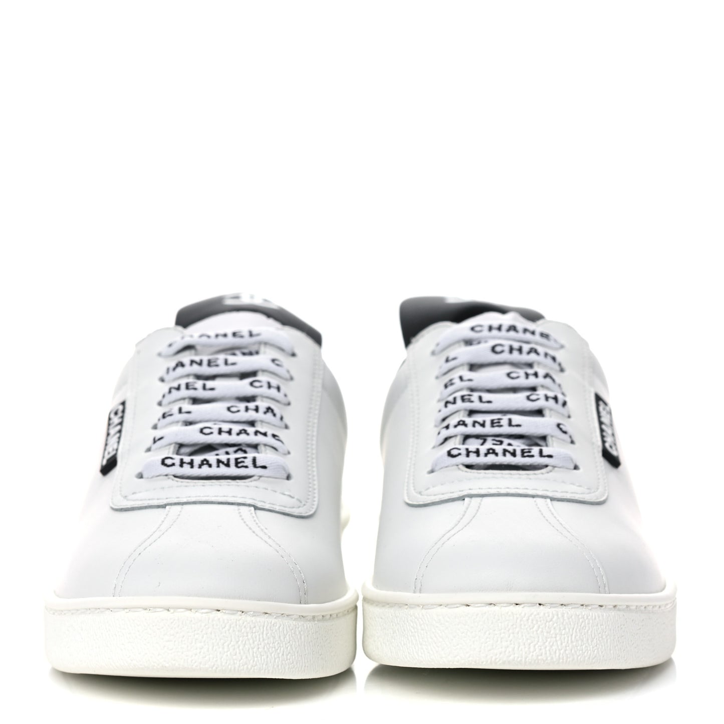 Calfskin CC Womens Sneakers 35.5 White