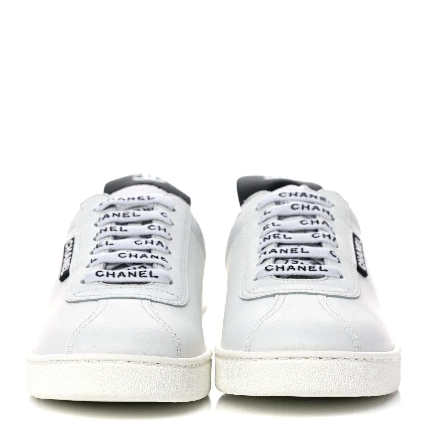 Chanel Calfskin CC Womens Sneakers 35.5 White 2 of 8
