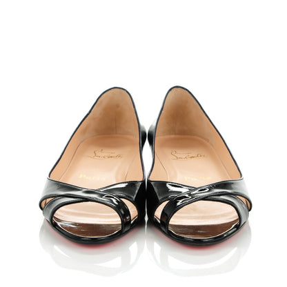 Christian Louboutin Patent Un Voilier Flats 36.5 Black 2 of 7
