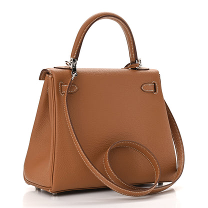 Hermes Togo Kelly Retourne 25 Gold 3 of 11