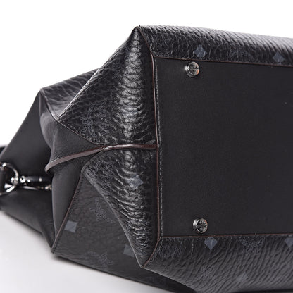 MCM Visetos Large Tote Black 9 of 17
