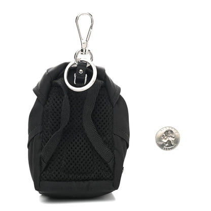 Prada Tessuto Nylon Mini Backpack Keyring Black 2 of 4