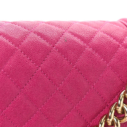 Chanel Caviar Quilted Medium Boy Flap Fuchsia 11 of 12