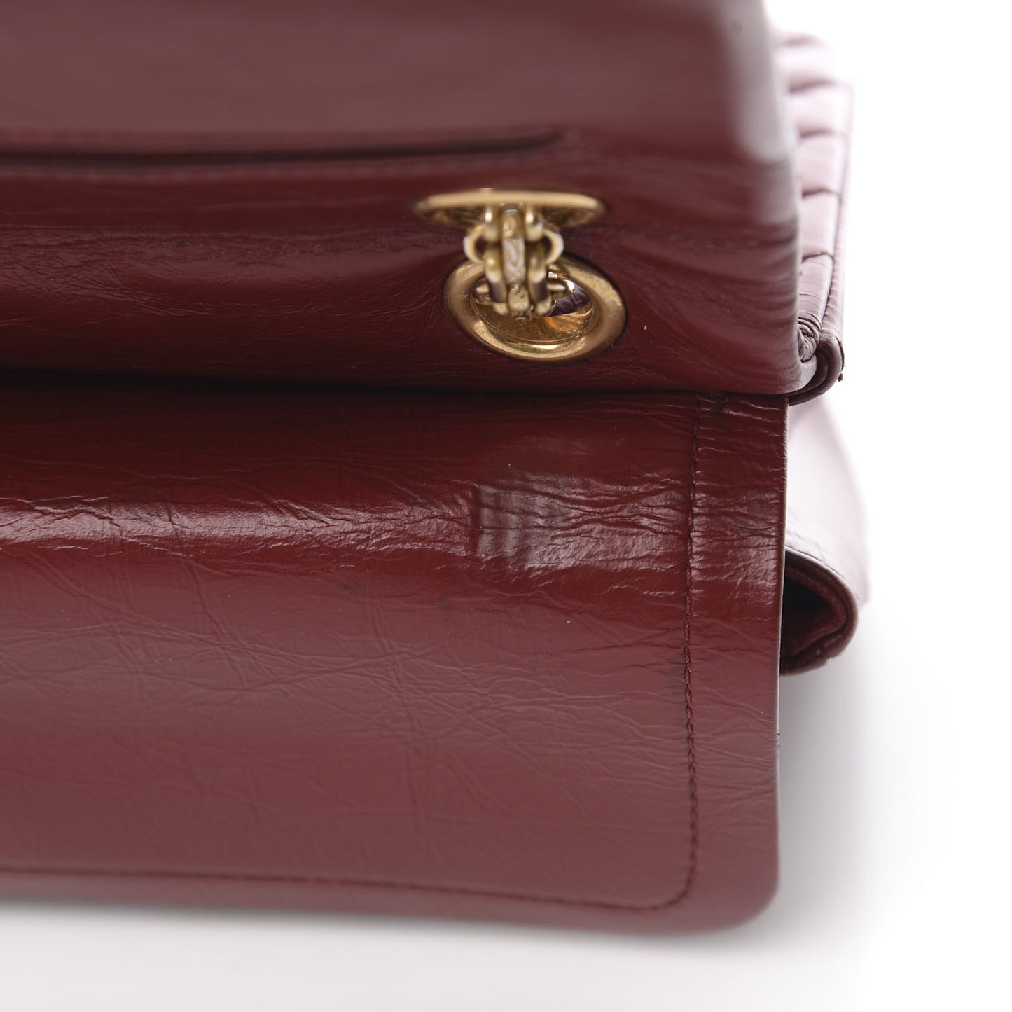 Aged Calfskin Chevron Quilted 2.55 Reissue 225 Flap Red
