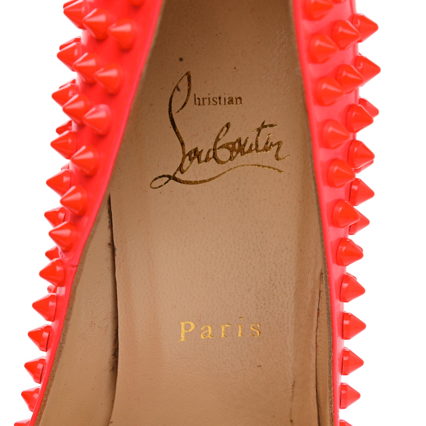 Patent Pigalle Spikes 120 Pumps 38 Fluo Rose Paris
