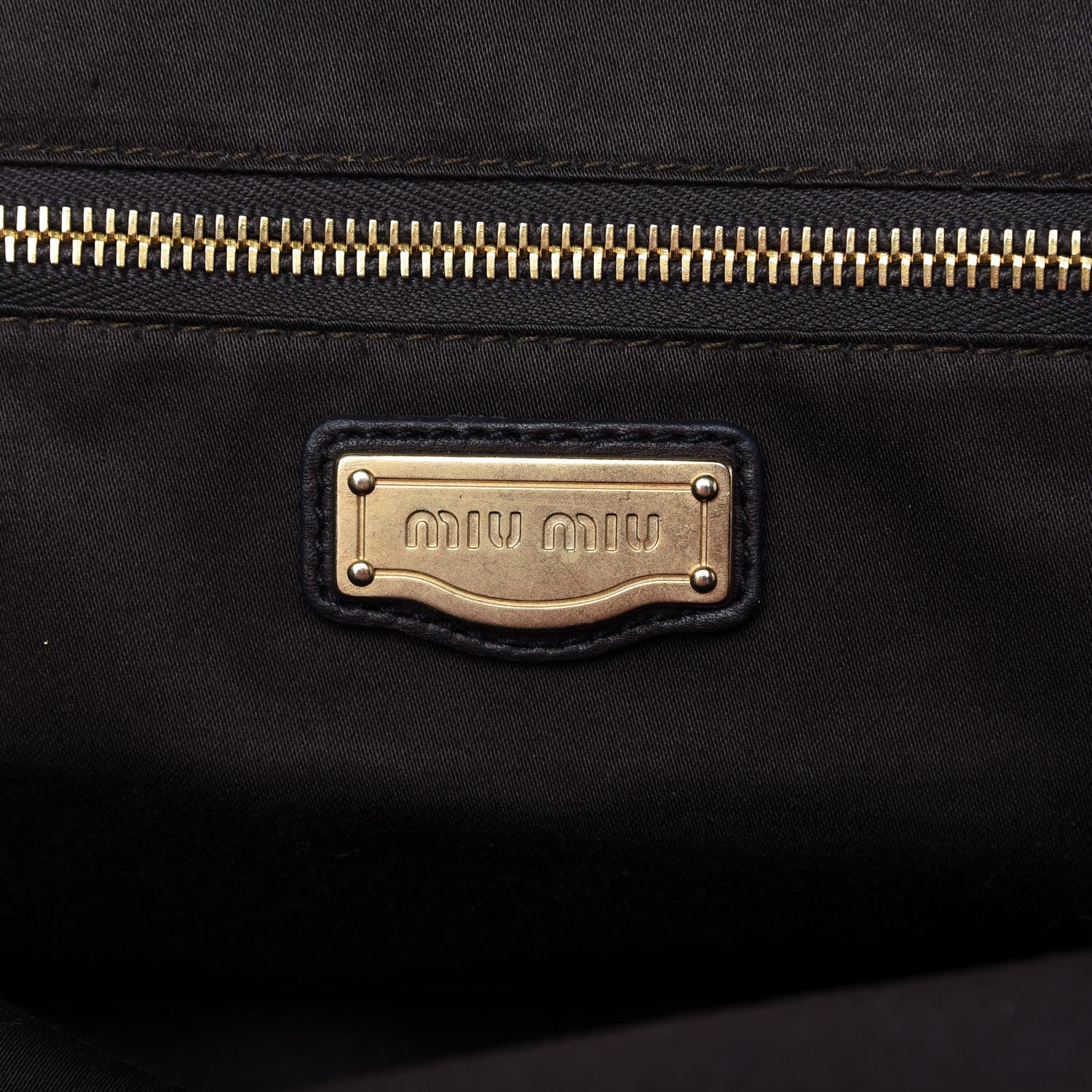 Miu Miu Calfskin Shopping Tote Moro 8 of 10