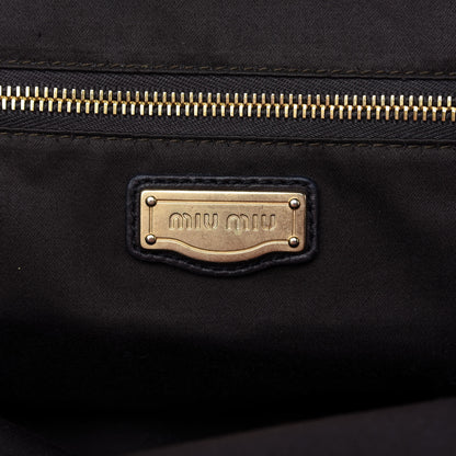 Miu Miu Calfskin Shopping Tote Moro 8 of 10