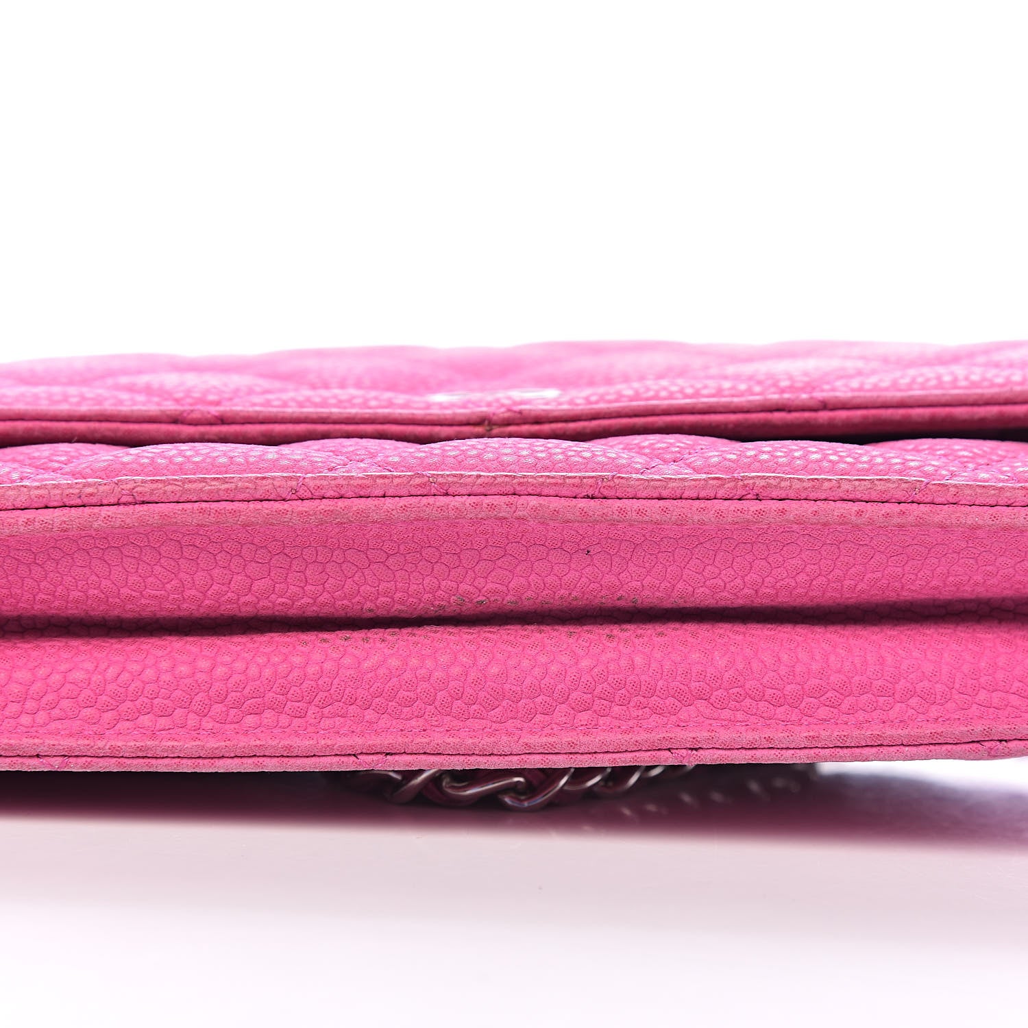 Chanel Iridescent Caviar Quilted Wallet on Chain WOC Pink 12 of 13