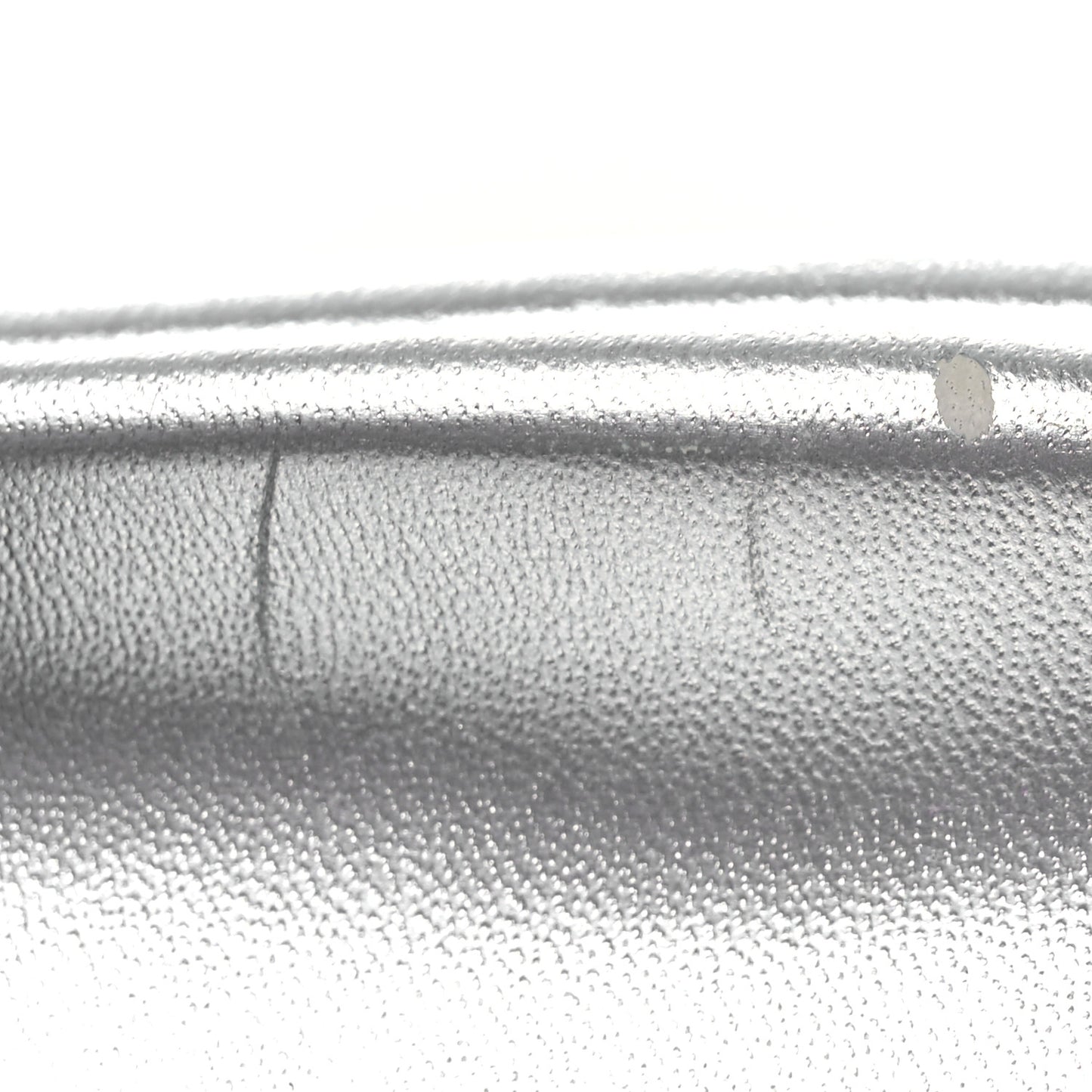 Lambskin Embossed Monogram Pool Pillow Flat Comfort Mule 39 Silver