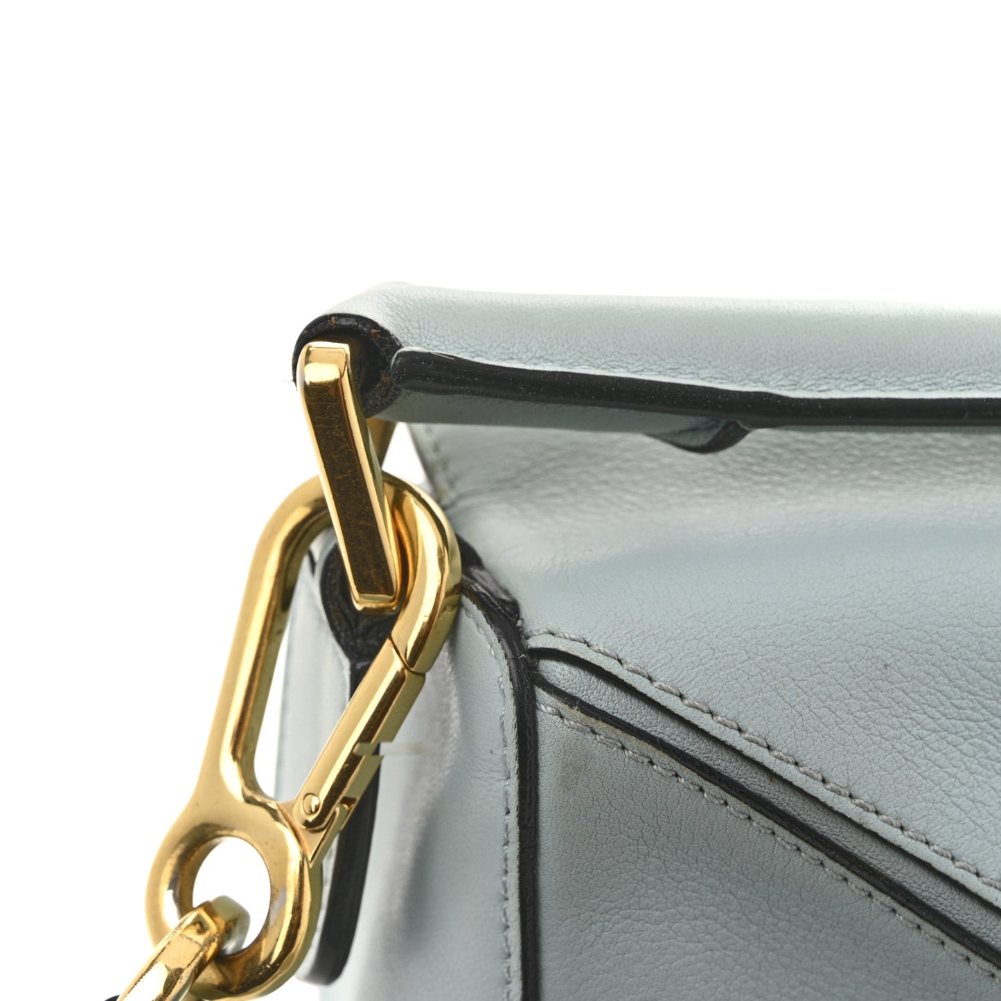 Calfskin Small Puzzle Bag Light Blue