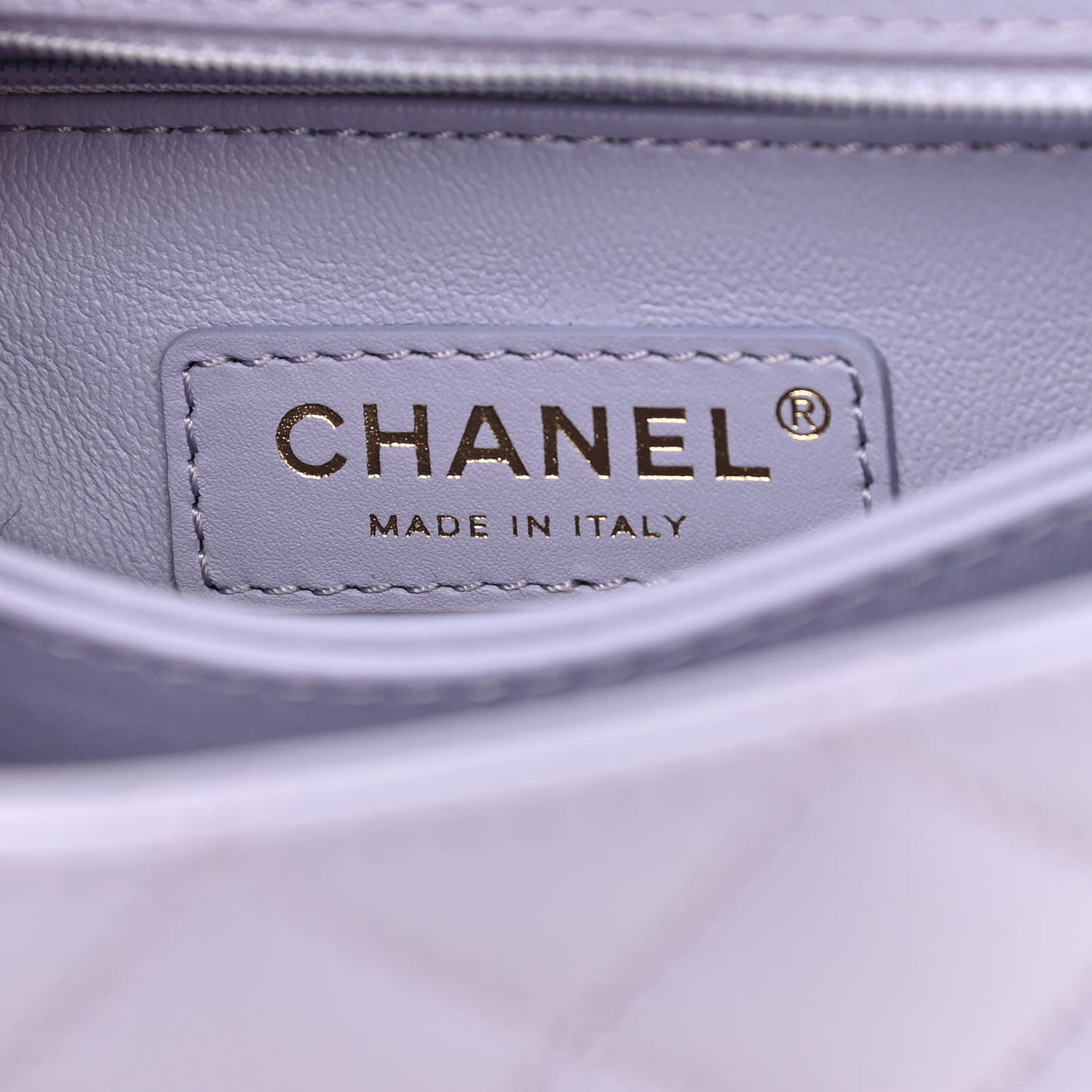 Caviar Quilted Mini Coco Handle Flap Light Purple