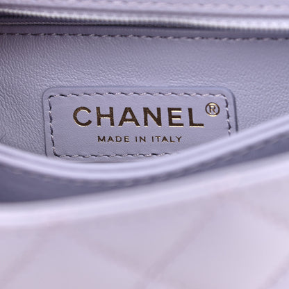 Chanel Caviar Quilted Mini Coco Handle Flap Light Purple 6 of 11